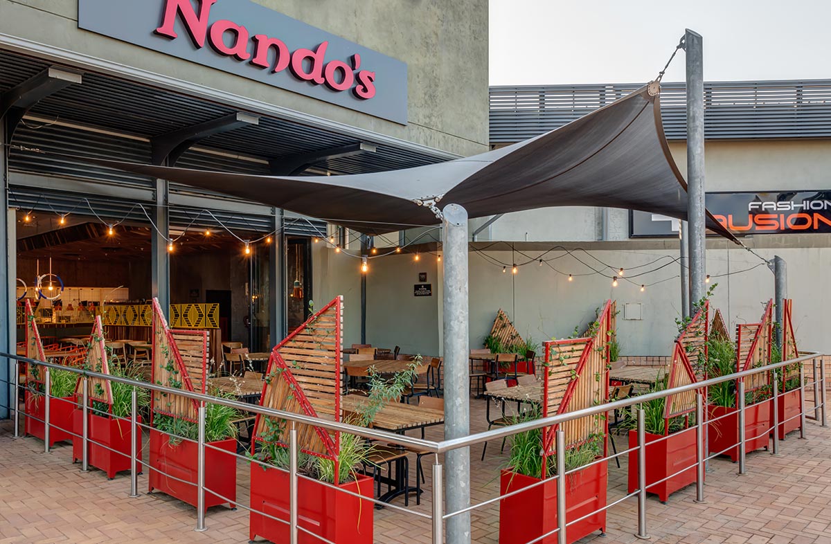 Nando's Tubaste Crossing - Designed by Earthworld Architects & Interiors